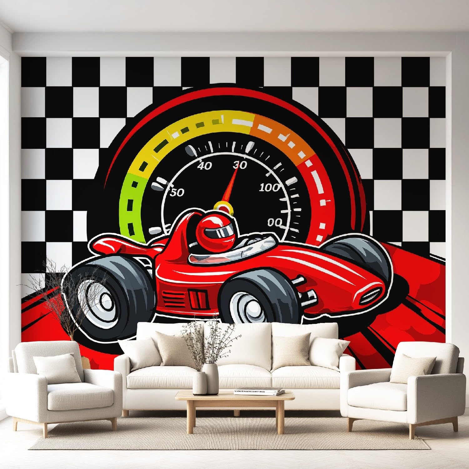 Fototapeta z motywem komiksów, pojazdów, sportowa, tapeta 250 x 150 cm, włóknina, dekoracja ścienna, tapeta ścienna, dekoracja ścienna, tapeta, do nauki, pokoju, salonu, restauracji, samochodu