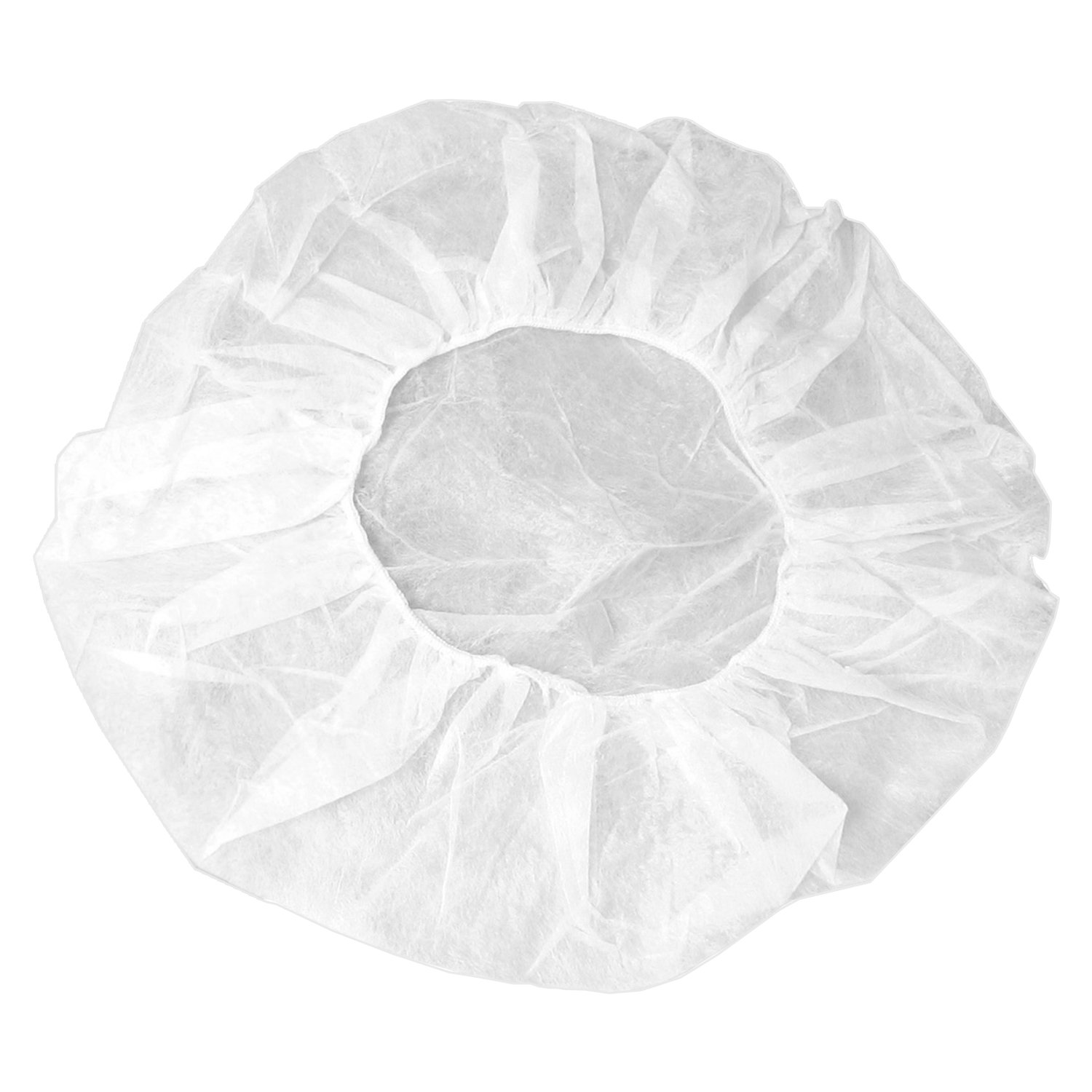 Gorro Desechable Redondo PP (Polipropileno) - Caja de 1000 Uds - Blanco - para Hostelería, Industria y Alimentación - CE