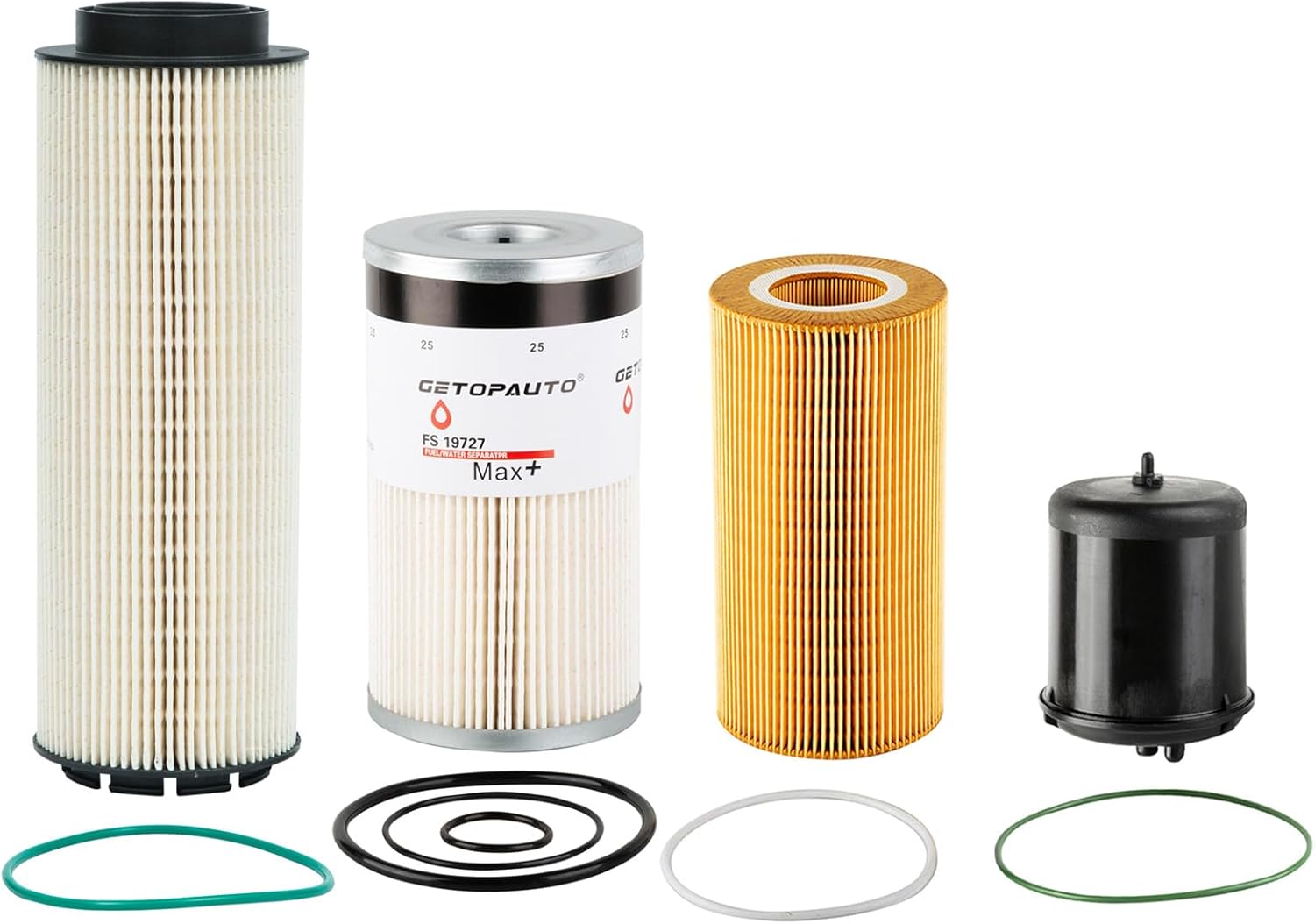 2277129 Fuel Water Separator Filter,1948921 Oil Filter,1922496 Oil Filter,FS19727 Fuel Filter Water Separator Compatible With Paccar MX-13 Engine