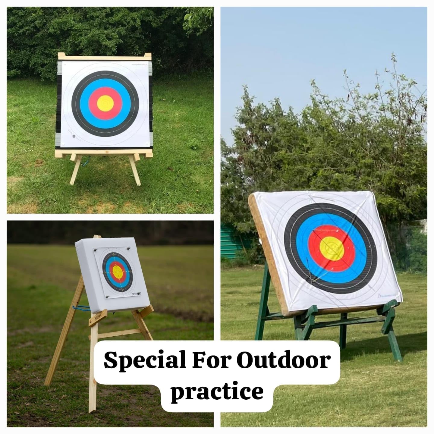 Generic 2X2 Flex Archery Target for Outdoor & Indoor, Multicolor, 100 Grams, Square, Target Archery