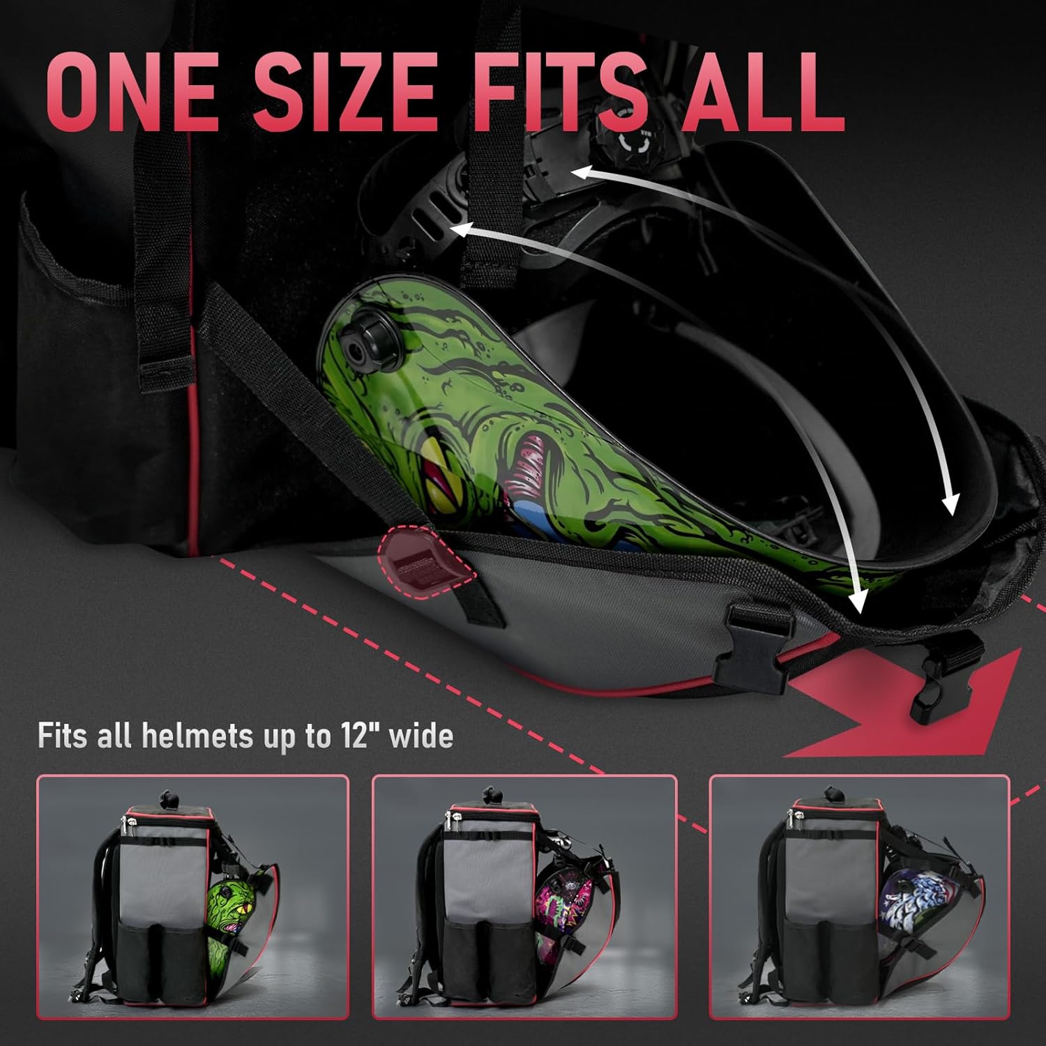 YESWELDER Welding Backpack, Large Capacity Professional Welding Tool Bag with Helmetcatch, Multipurpose Heavy Duty Welder Bag for Travel Hiking and Outdoor Activities - Image 3