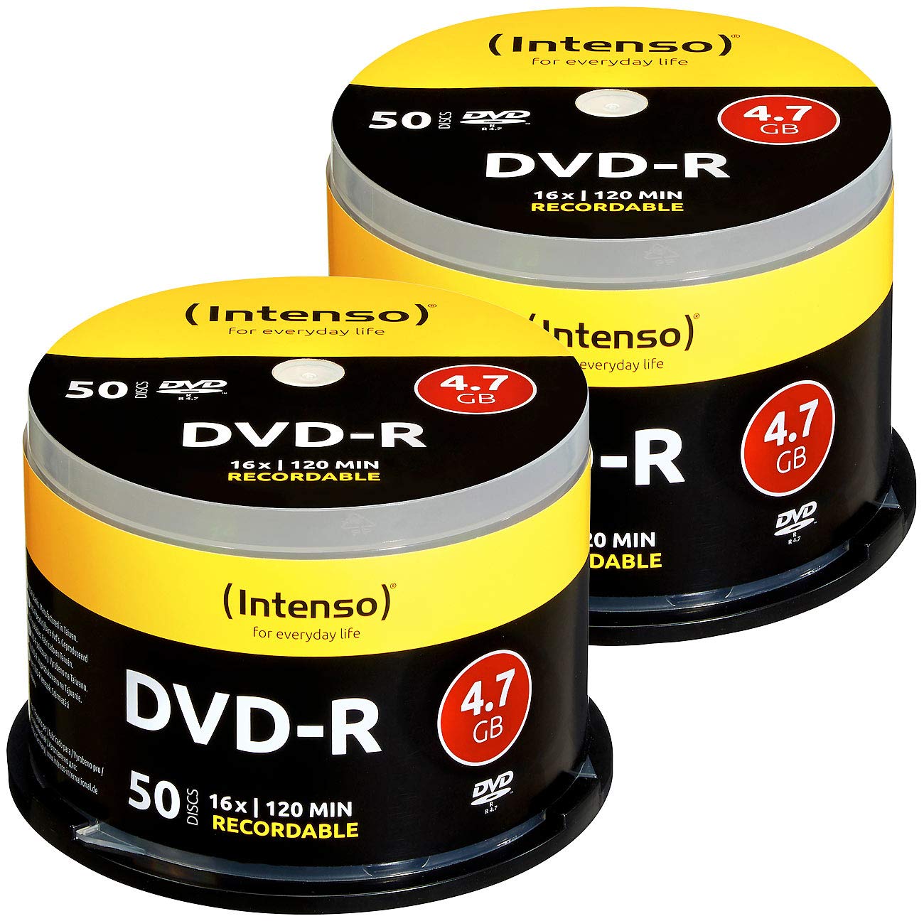 Intenso 2er-Set DVD(-) R 4.7GB 16x mit je 50 Rohlingen (100er)