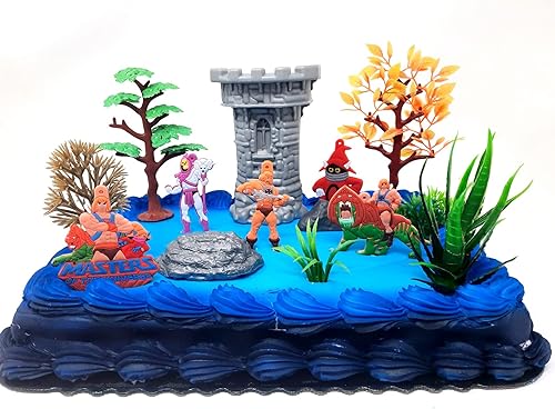He-Man - Set de Cake Topper con figuras y accesorios MOTU (diseño único)