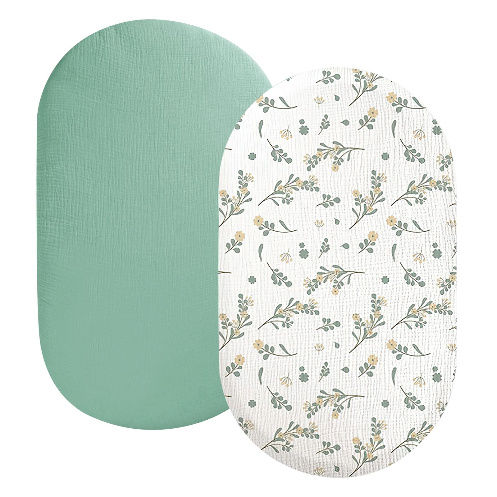 Sábana Bajera para Capazo y Cuna de Bebé 70X35cm - Funda y Cubre Colchón para Carrito