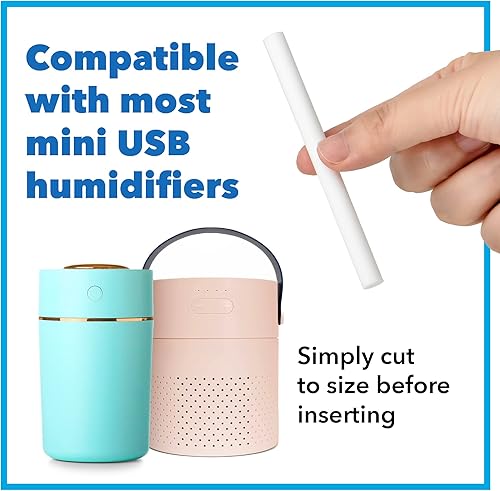 Miniatura 3 de IMPRESA Paquete de 100 barras de repuesto para humidificador para un ambiente relajante  Mini filtro humidificador de repuesto con agua para modelos