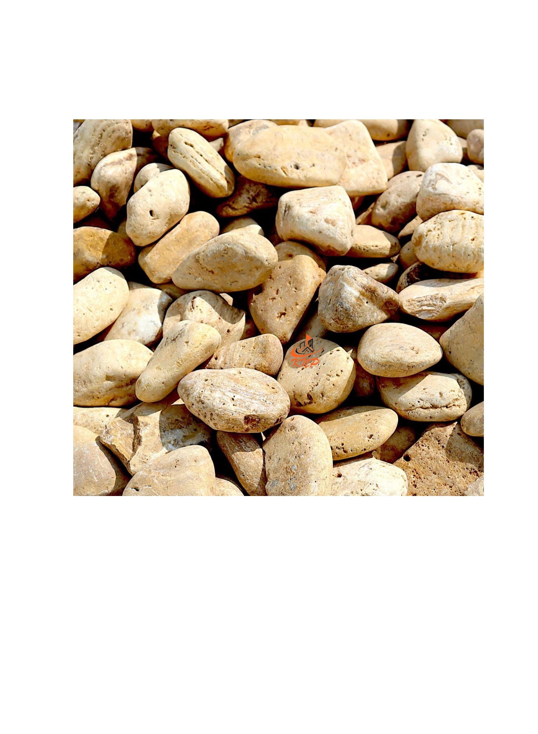KNP- Yellow Forest River Stone Natural Garden Material 1-2 Cm 5Kg