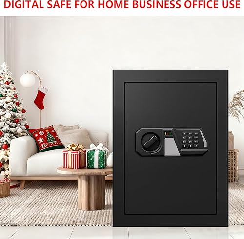Miniatura 9 de 3.4 Cub Large Safes for Home Use, Digital Security Home Safe Box Fireproof Waterproof with Digital Keypad, Alarm System and Removable Shelf,