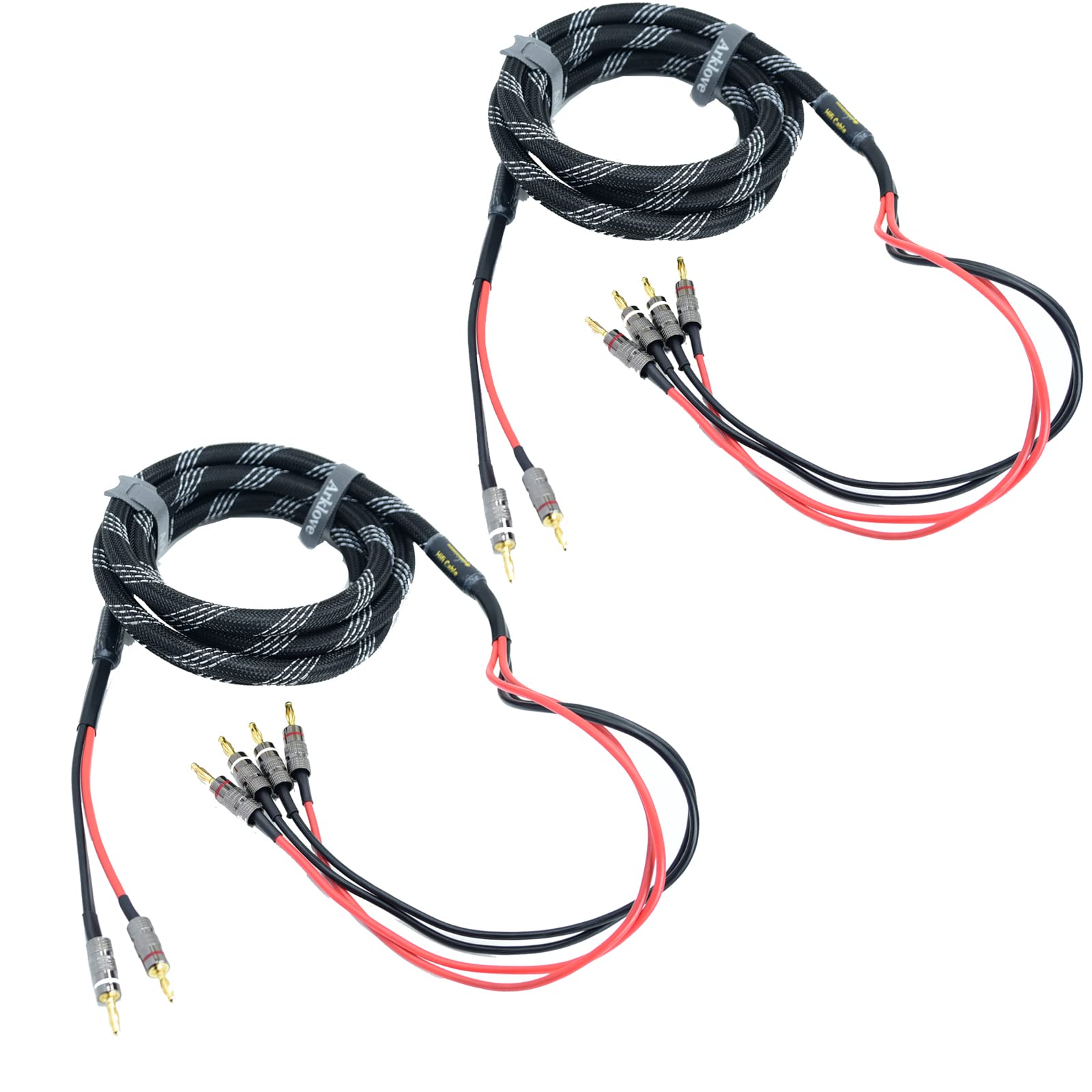 Buy Arklove 15ft 2packs 12awg Speaker Cable Premium Heavy Duty Braided