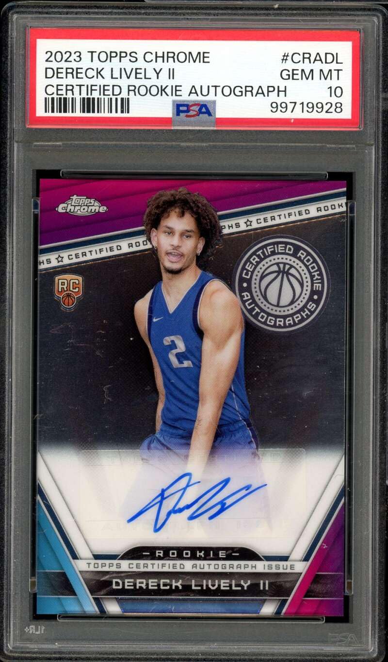 Amazon.com: Dereck Lively II Rookie 2023-24 Topps Chrome Certified 