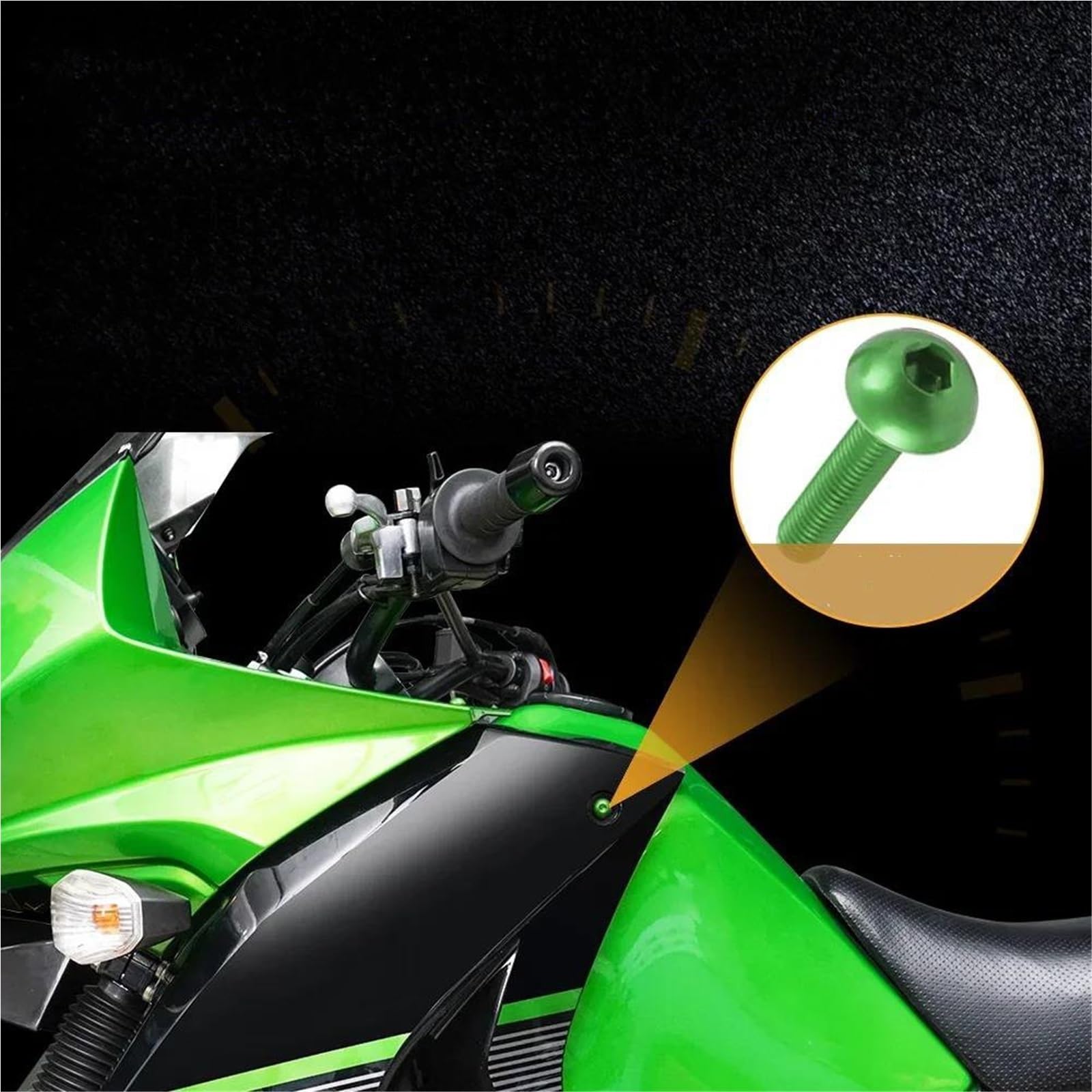 Dadi Per Parabrezza Moto Viti Kit Di Bulloni Per Carenatura Per TDM 850 900/A TMAX 500/530 SX/DX SRV250 SRX 400 600 TDR250 - Bulloni, Viti, Dadi E Clip(Argento)