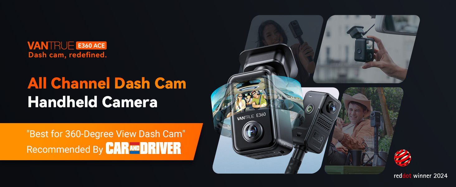 Amazon.com: Vantrue E360 ACE 3 Channel WiFi Dash Cam, Dual STARVIS