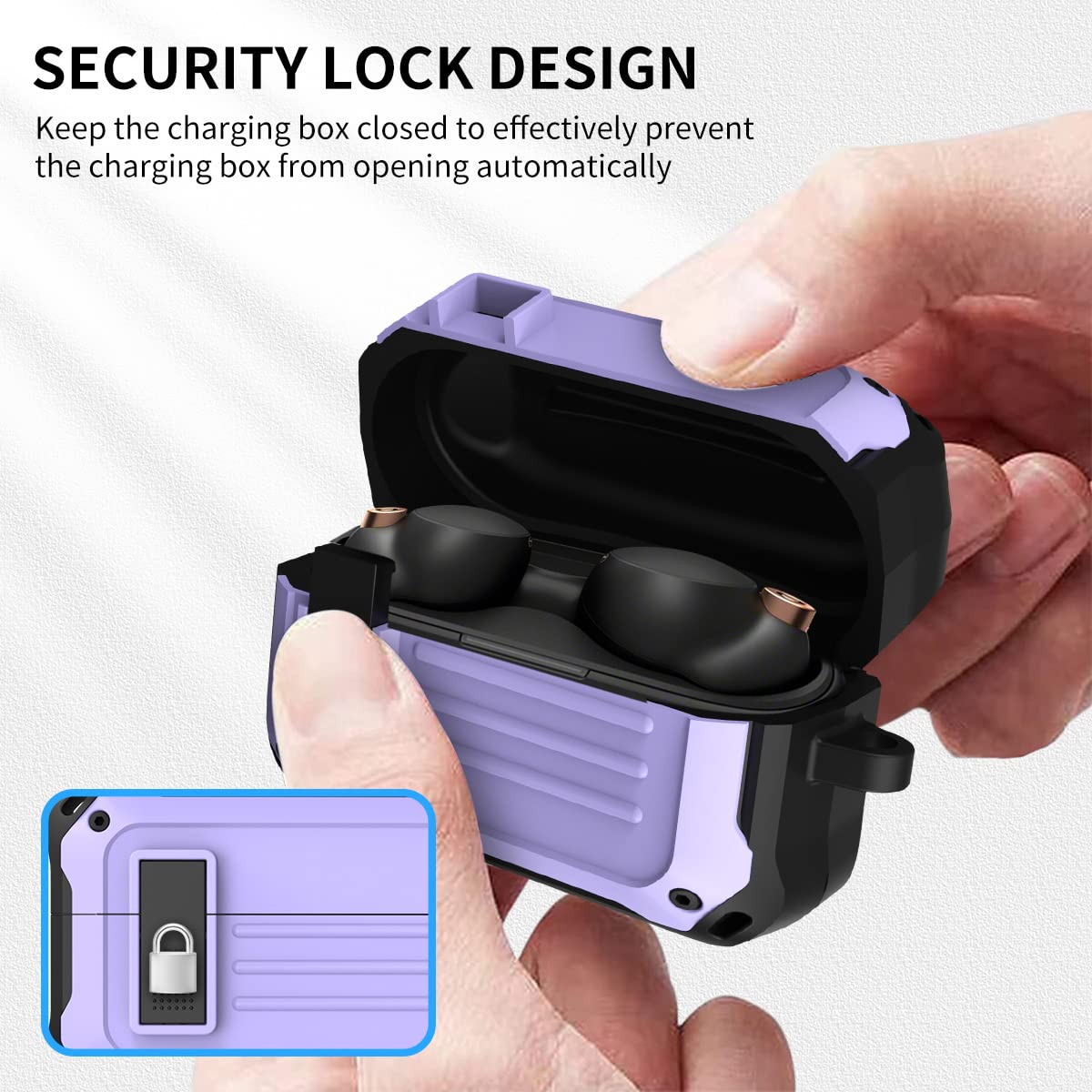 Amazon | WOFRO セキュアロックケース Sony WF-1000XM4用 フル