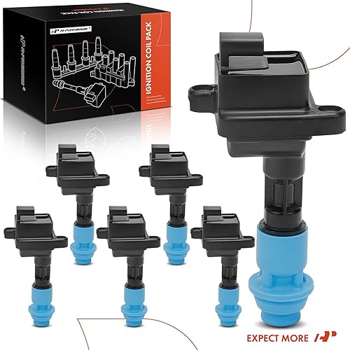 Miniatura 8 de A-Premium Paquete de 6 bobinas de encendido del motor compatibles con Toyota Supra 1993 1994 1995 1996 1997 1998, L6 3.0L turboalimentado