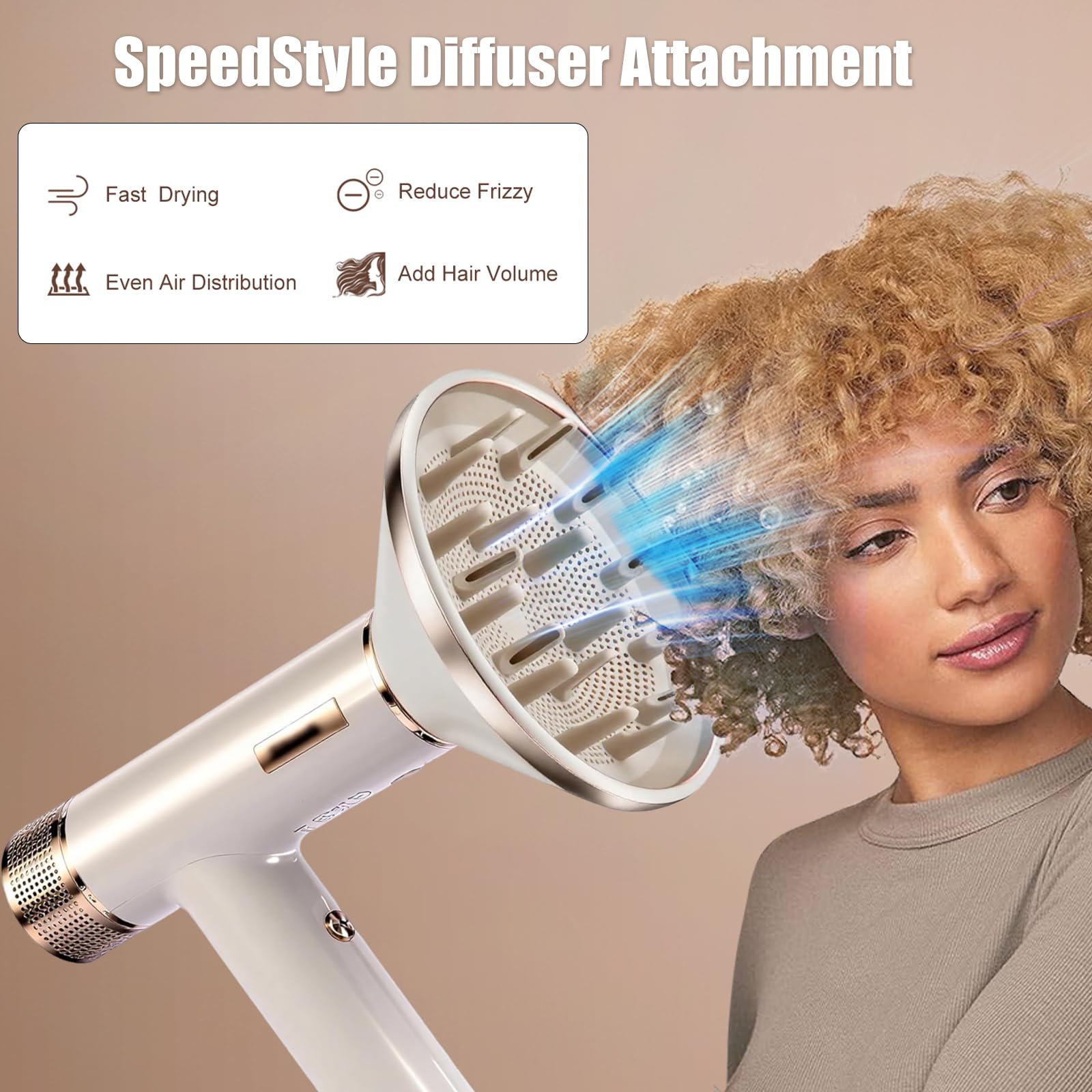 Diffuseur de sèche-cheveux pour Shark SpeedStyle/SpeedStyle Pro HD332 HD731 HD301 HD542 HD732 HD331, SpeedStyle