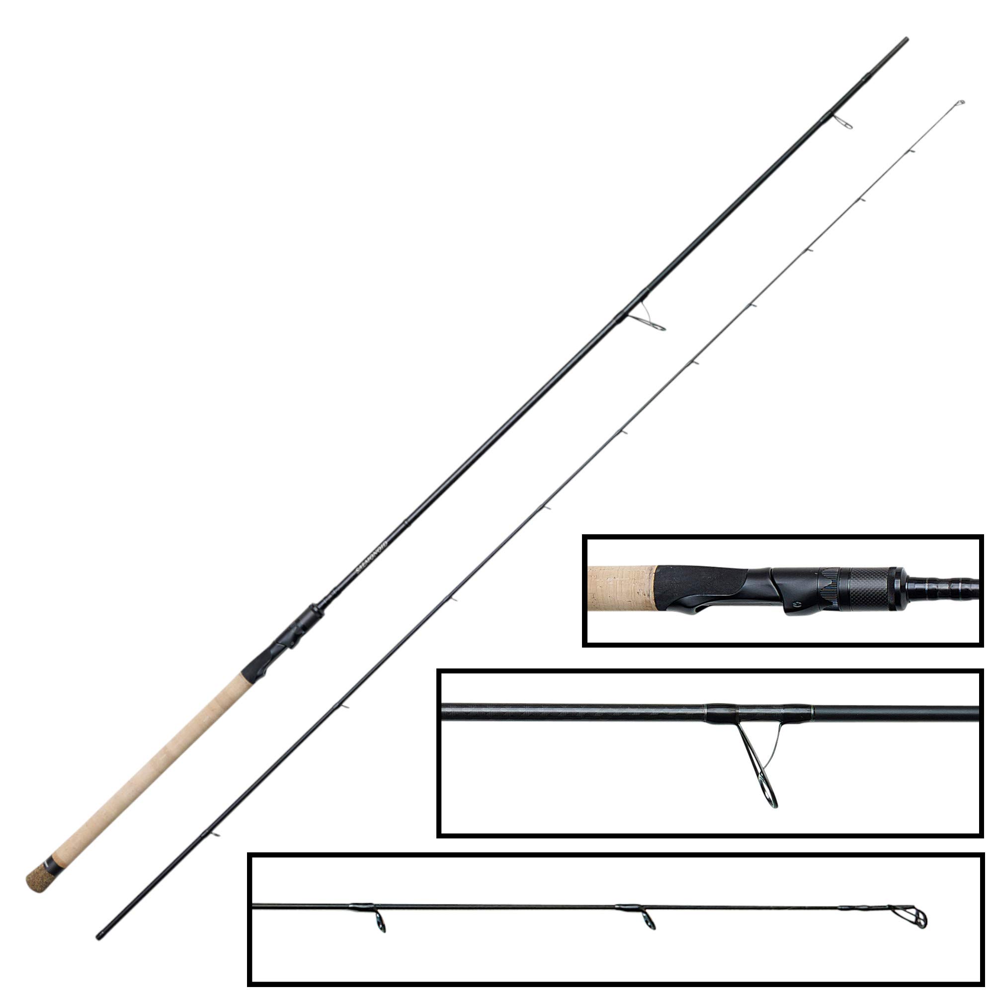 Savage Gear Salmonoid CCS 2,15 m 3 – 10 g – Canna da Spinning per Pesce persico & Trota di Mare, Ultra Light Canna da Pesca per Spinning, Esca Artificiale per Pesca Leggera in Mare