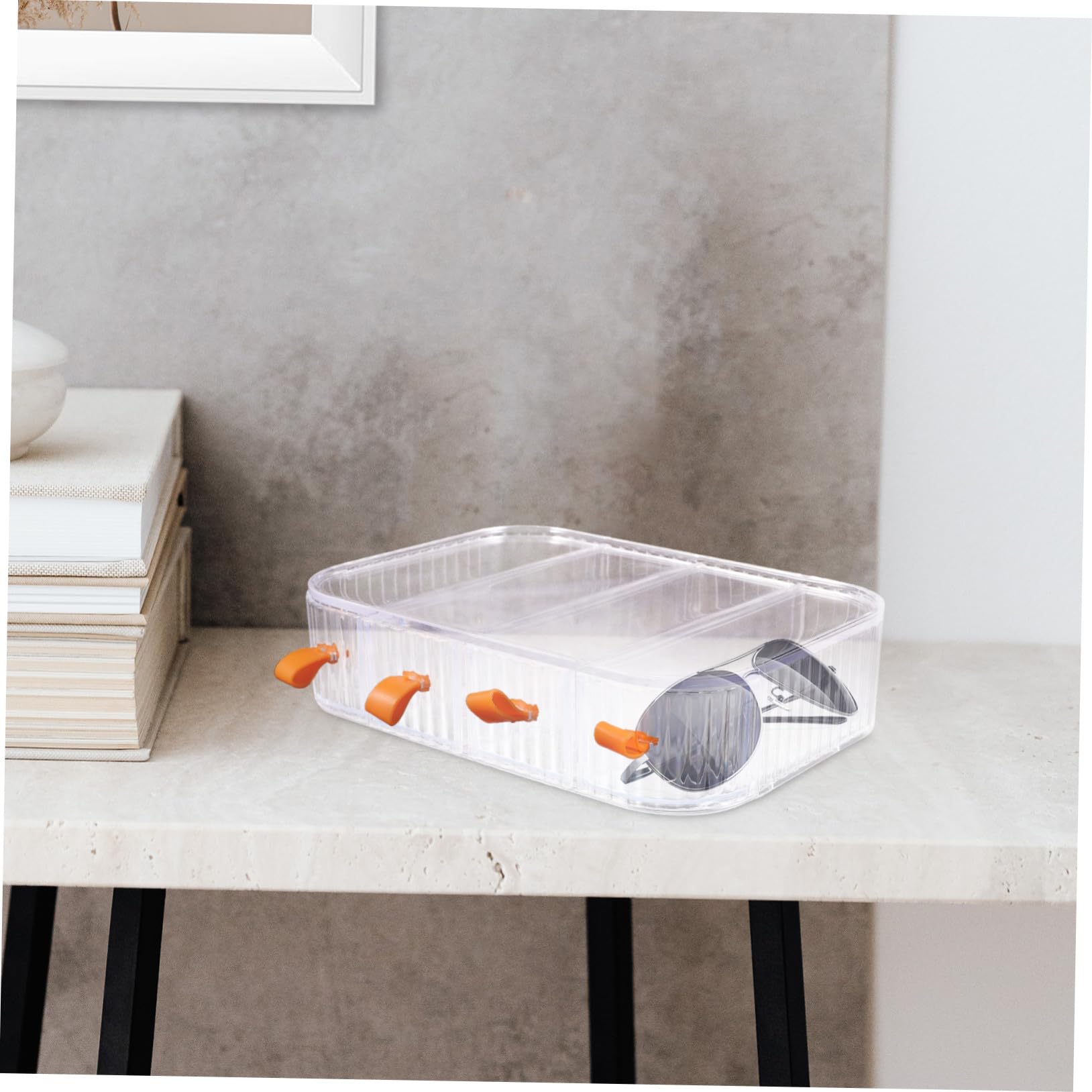 IMIKEYA Organisateur Lunettes Soleil Acrylique Boîte Rangement Transparente Multi-usages Support Pratique pour Lunettes et Bijoux Rangement Compact pour Maison et Boutique