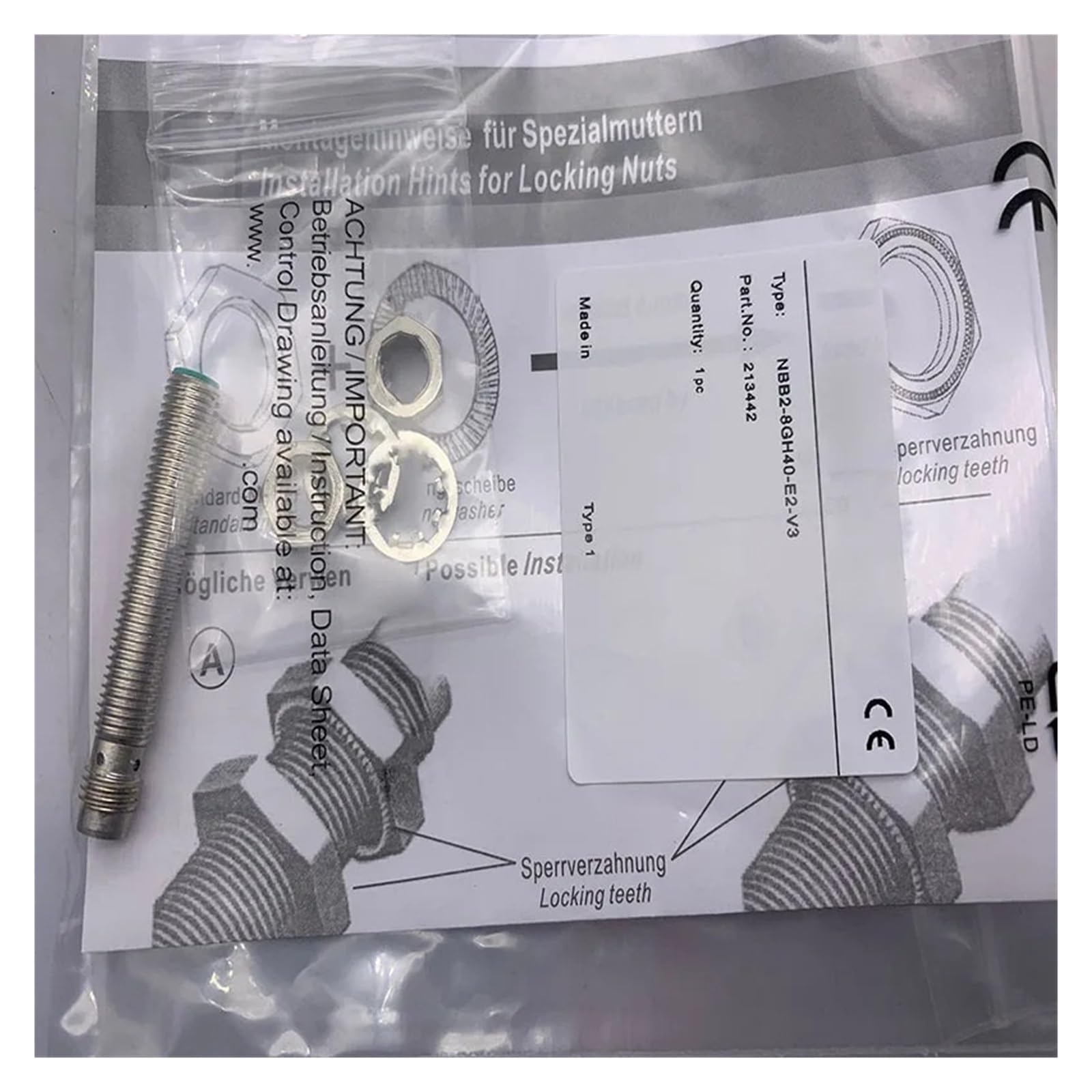 Capteur NBN3-8GM50-E0 inductif M8 pour automatisme industriel