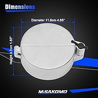 Vista 6 de Cubierta de Tapa de Combustible con Cierre para Camión Semirremolque Diésel de Zinc Compatible con Camiones Freightliner, Sterling y Western Star