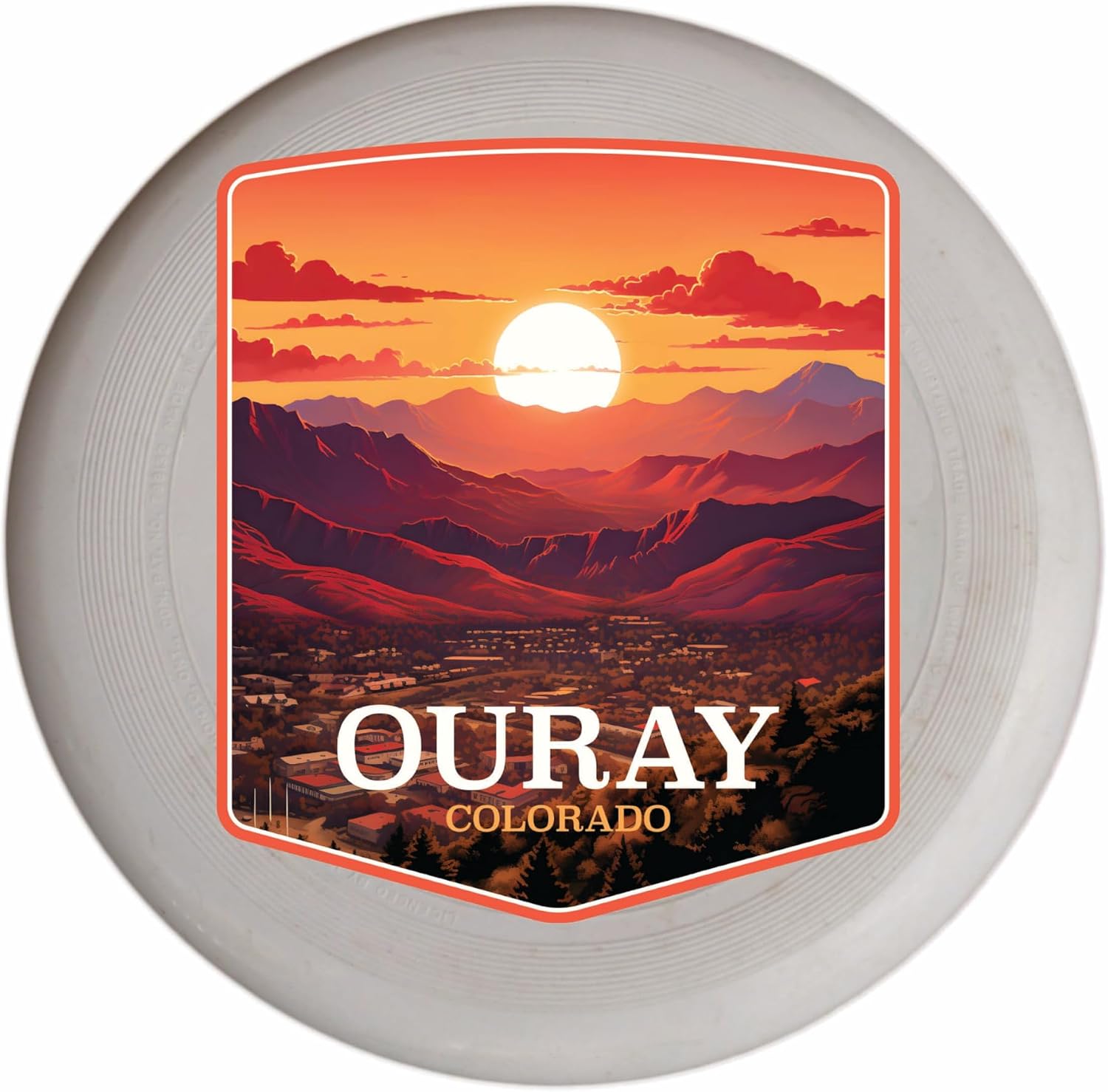 Palm Springs California Design A Souvenir Flying Disc 4-Pack