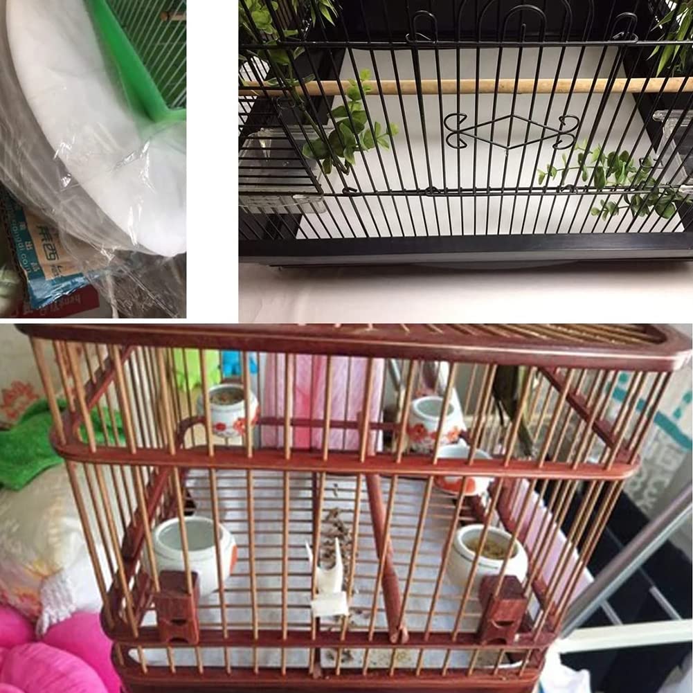 Lot de 100 doublures en Papier jetables prédécoupées absorbantes pour Cage à Oiseaux et perroquets, 22 x 15 cm