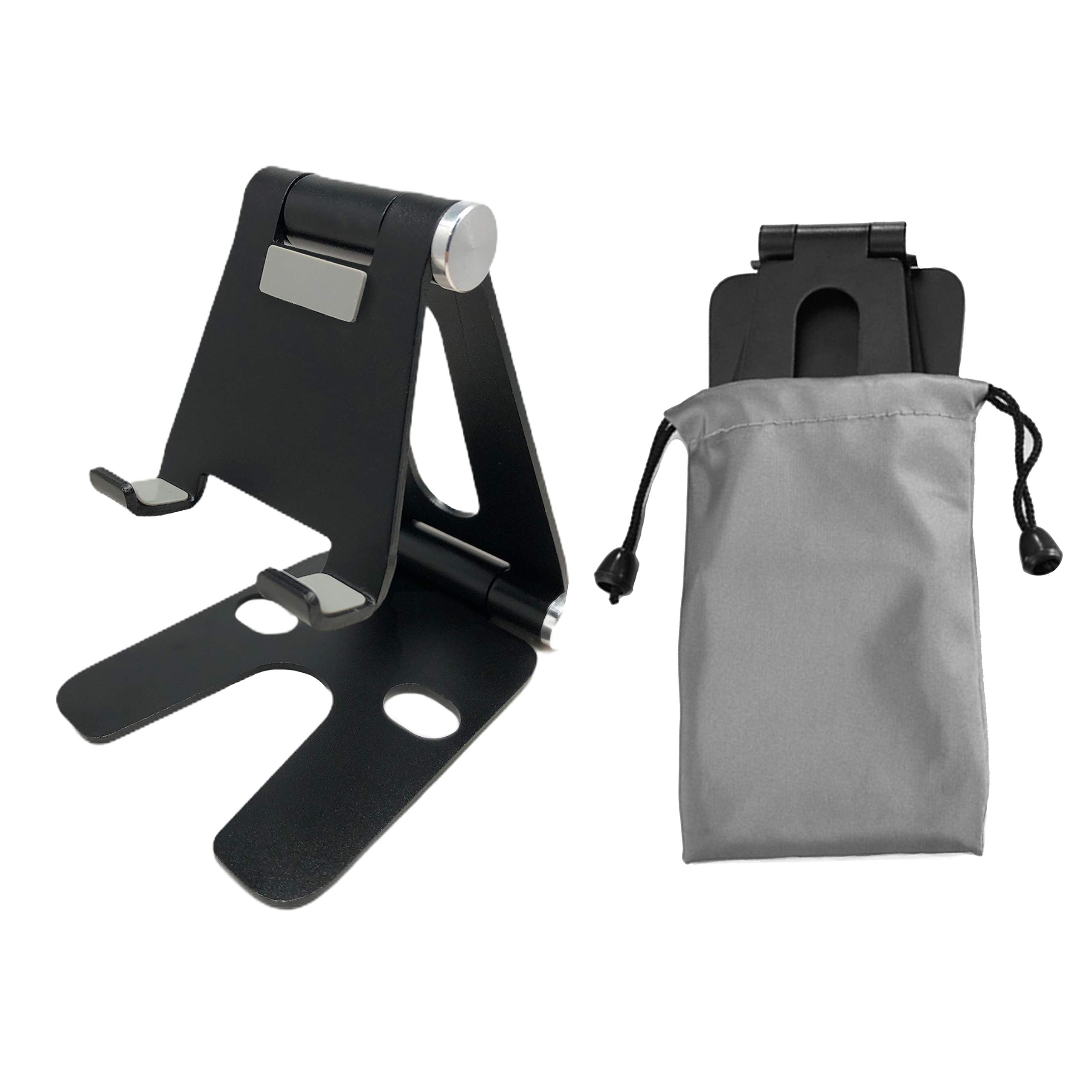 Pokanic Cell Phone Tablet Fully Foldable Stand Dock Holder Cradle Mount Organizer Charger Station Table Desk Bed Office