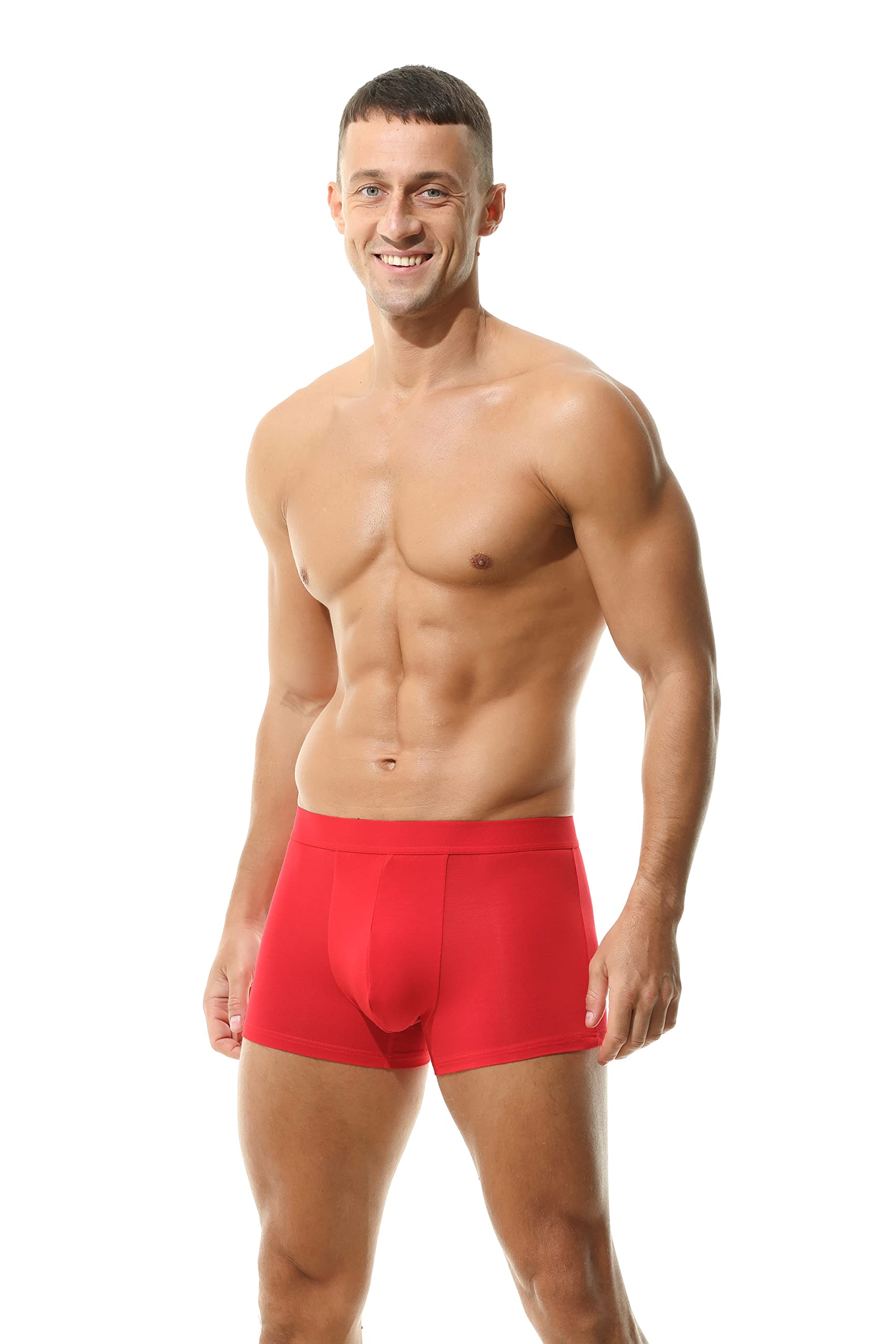 Hoerev Lot de 4 sous-vêtements en Fibre Super Douce et Confortable pour Hommes