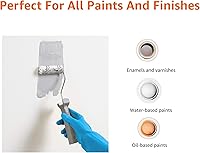 Vista 4 de Yaxa Basics Cubiertas de rodillo de pintura de microfibra, para acabado liso, 4 pulgadas, paquete de 24