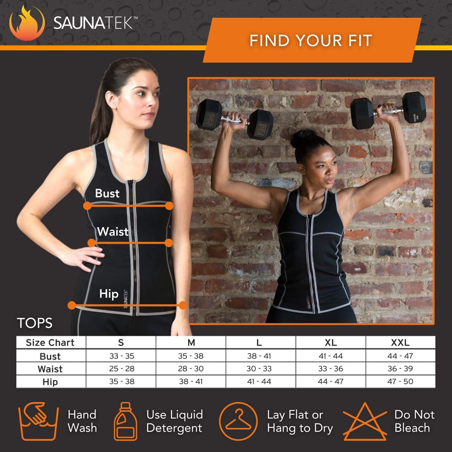 SaunaTek Women's Sauna Sweat Suit Vest for Exercise and Heat Training, Neoprene - Image 6