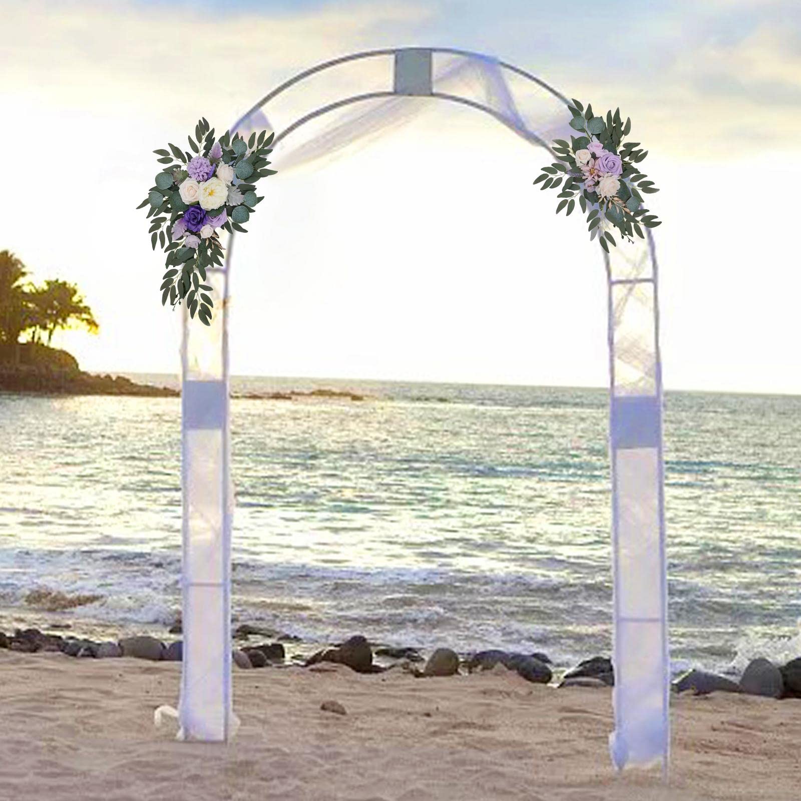 2 de Boda, Flores, Girasoles, Decoración, Estilo Rústico, para Puerta Trasera, Fiesta, Opción 3H