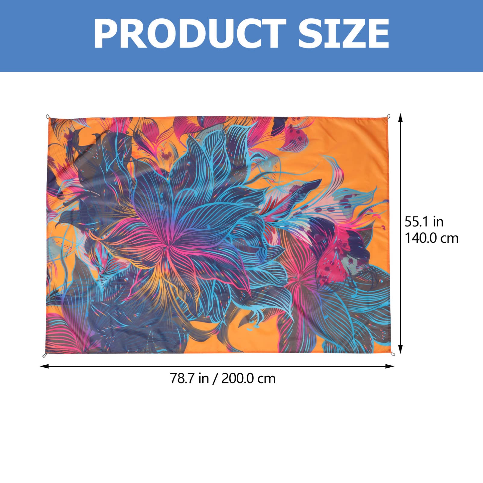 BESPORTBLE 2pièces Tapis De Plage Imperméable Natte De Pique- Pratique Et Légère pour Camping Et Activités Extérieures