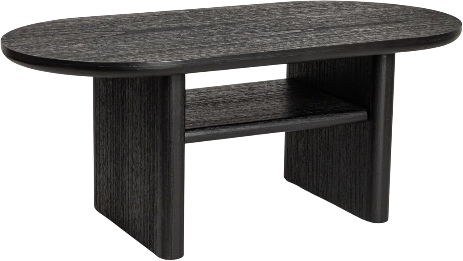 Creative Co-Op Sturdy Firwood Coffee Table, Black