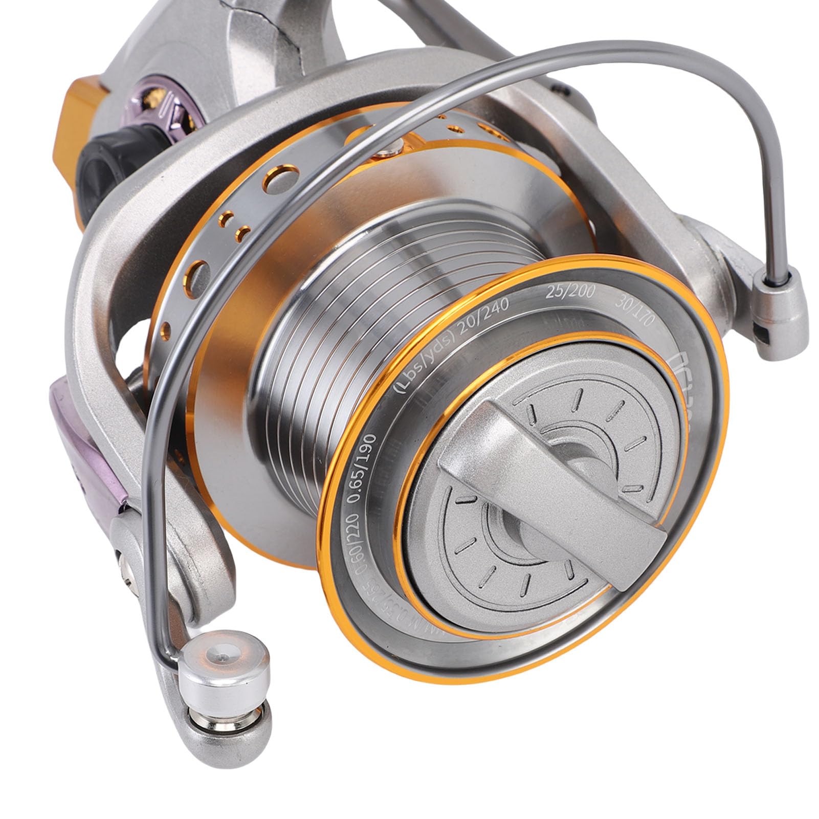 YUYTE Kołowrotek Spinningowy 12000 Metal Distance Casting, do Połowów