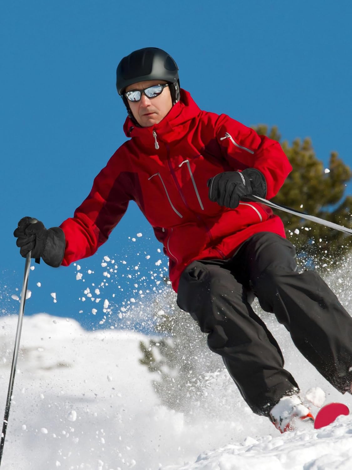 4 Pair Mens Winter Ski Gloves Women Warm Waterproof Snow Gloves Adjustable Non Slip Mittens for Cold Weather - Image 3