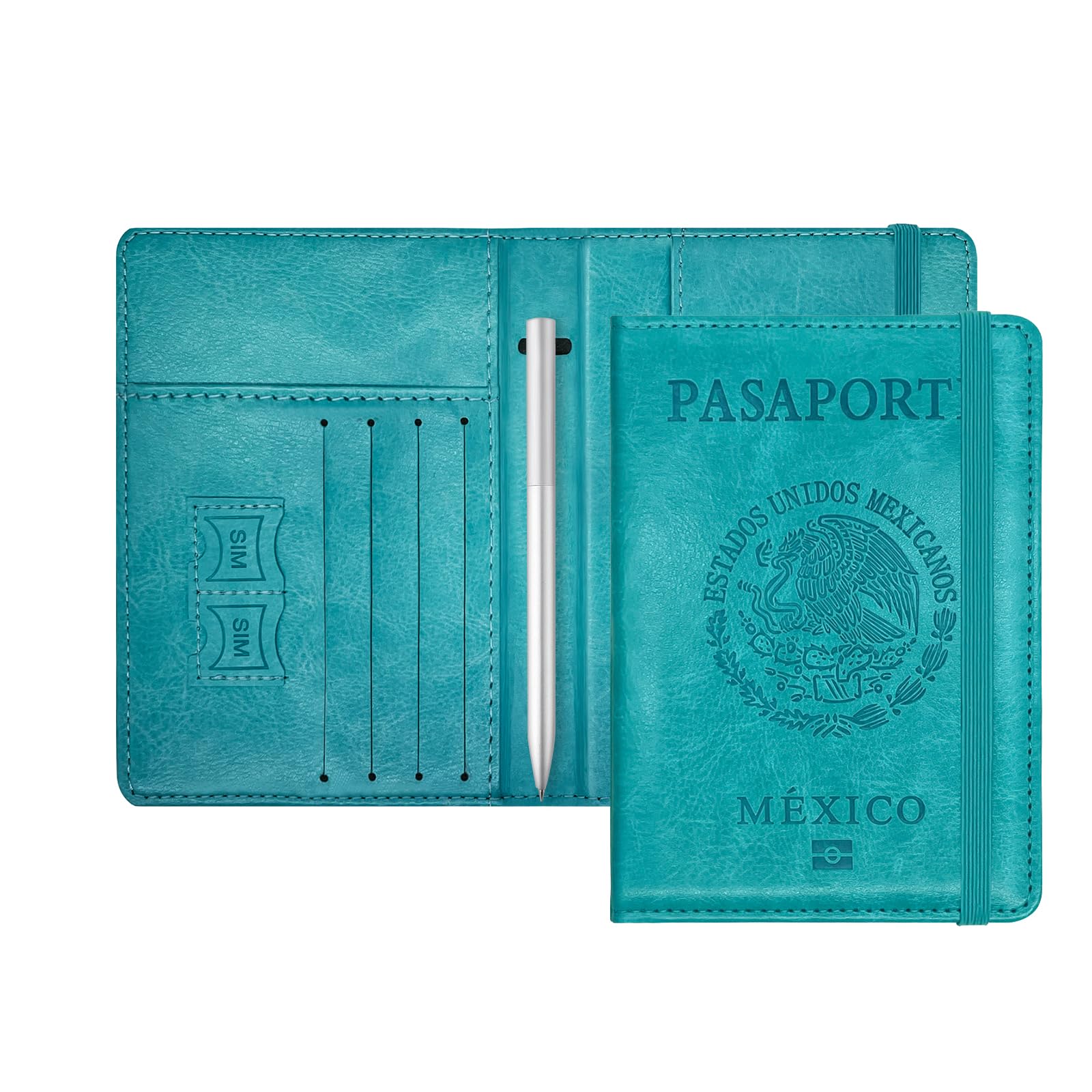 Pasaporte Mexicano Cartera Para Pasaporte Y Visa Funda Para