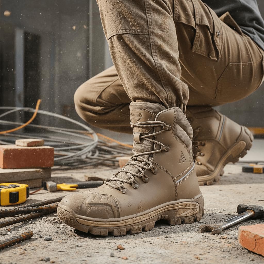 Bota Masculino Em Couro Para Trabalho EPI Coturno Resistente e C.A em promoção! Veja a oferta e mais achadinhos de Botas & Coturnos Masculinos 4 Hoje é o melhor dia para comprar Bota Masculino Em Couro Para Trabalho EPI Coturno Resistente e C.A com aquele preço maroto! Promoção! Aproveite a oferta! 4