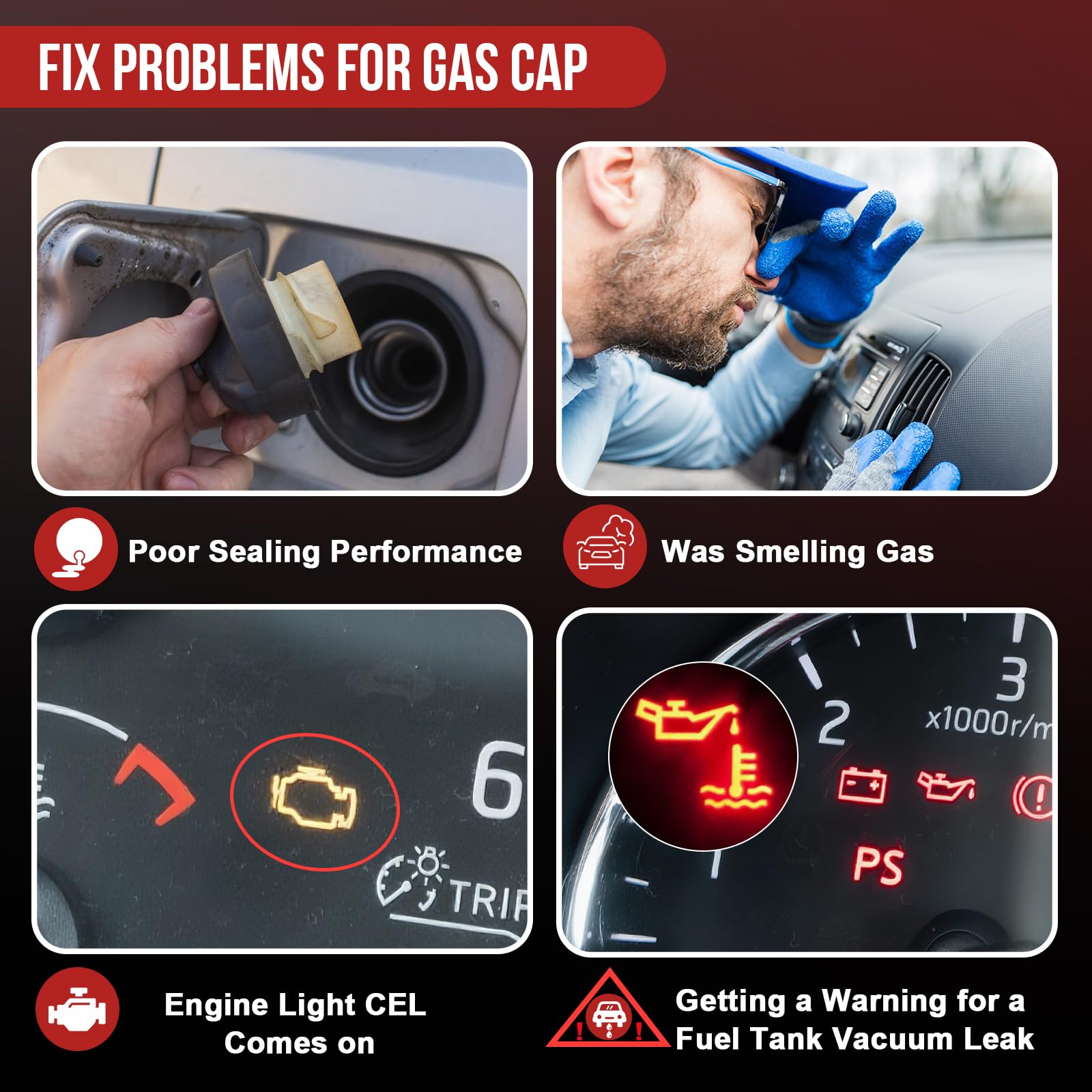 Snapklik.com : Gas Cap Fuel Cap FC920 F4TZ-9030-C For 1983-2008 Ford ...