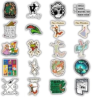 20 Pcs Stickers Packs Robin Colorful Hood Aesthetic Decal Vinyl Sticker Waterproof for Water Bottle Computer Laptop Luggage Phone Car Skateboard Bumper, 8.5'' x 11'' - Buy now