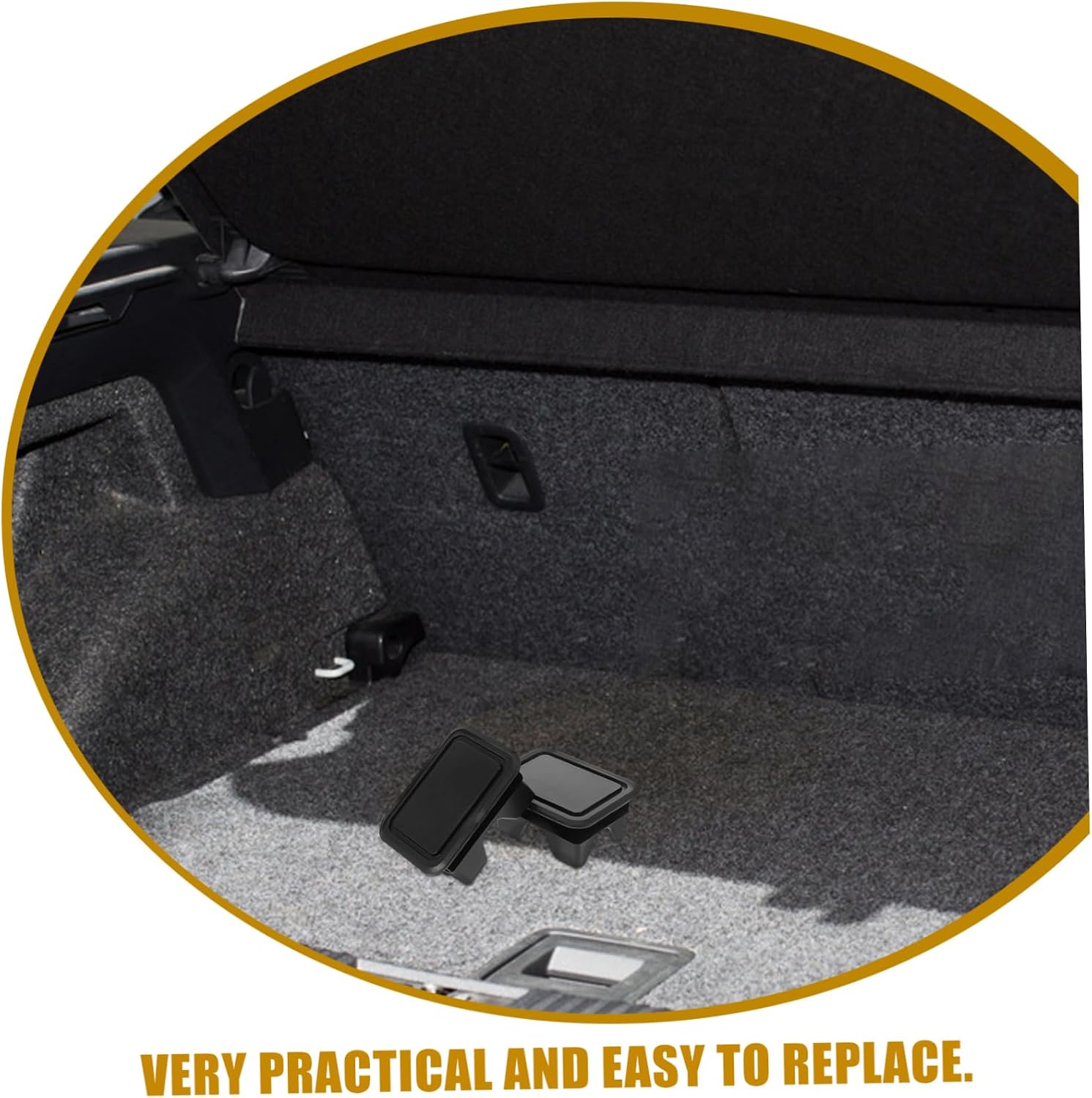 OUNONA 2pcs Car Truck Accessory Truck Bed Rail Protectors Car Bed Rail End Caps Hole Covers for Ram