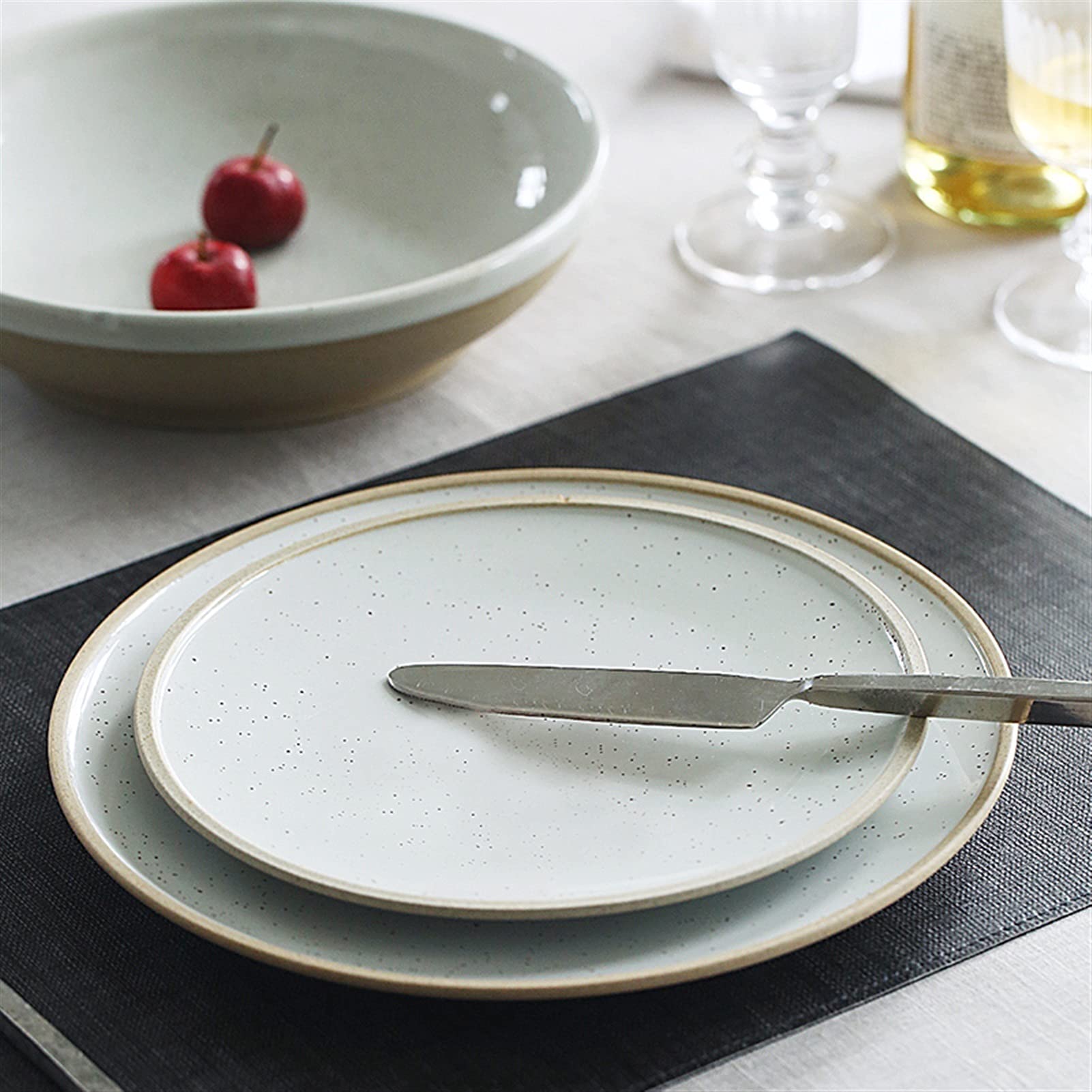 Salaterka Sezamowa Emaliowana Ceramiczna Talerz Kreatywny Hotel Restauracja Naczynia Restauracja Zachodnia Talerz Sex Salaterka Miska deserowa Miska na sałatki(B)