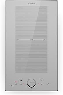 Klarstein Induction Hob, 3500W Cooker, 2 Ring Pan, Built-In Table Top Cookers w/ 2 Hobs, Touch Control, Cooktops, Electric Hot Plates for Cooking