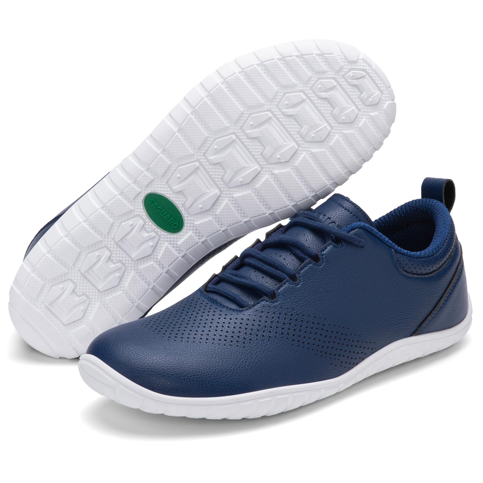 SAGUARO Zapatillas Barefoot Hombre, Calzado Minimalista Ligero con Puntera Ancha & Zero Drop para Caminar al Aire Libre Casual, Tallas 39-48