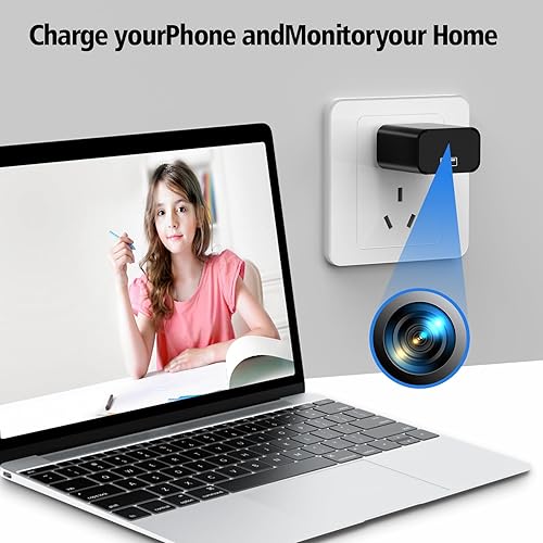 Miniatura 7 de Mini cámara 1080P Niñera Cámara pequeña cámara de seguridad con visión nocturna y detección de movimiento para interior y hogar, sin WiFi (64G)