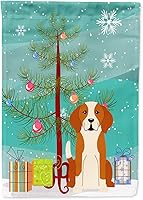 Vista 863 de Caroline's Treasures BB4243GF Bandera de jardín con texto en inglés «Merry Christmas» con texto en inglés «Merry Christmas», bandera decorativa