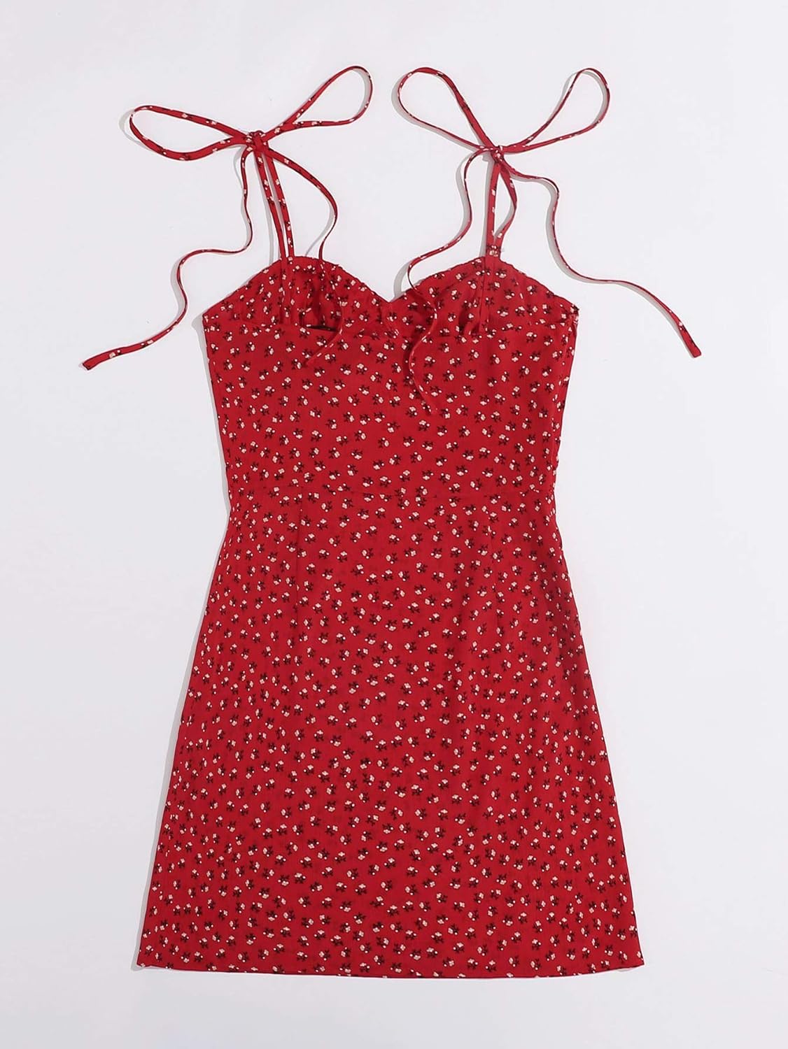 Floerns Women's Summer Tie Strap Ditsy Floral A Line Cami Dress - Image 2