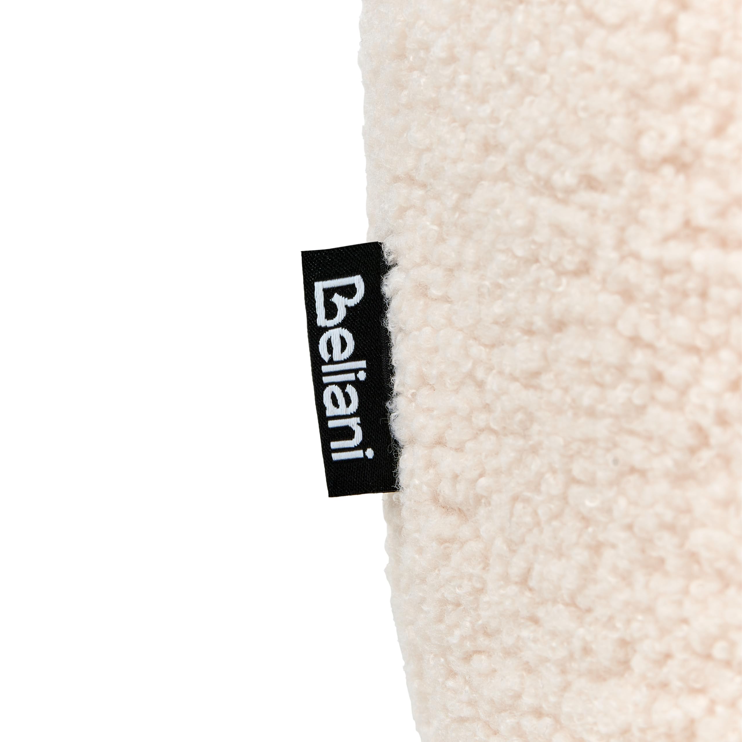 Fauteuil pour Enfants en Bouclé en Forme de Chat Rembourré Blanc Cassé Zoar