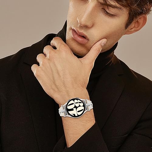 Miniatura 6 de DEALELE Correas compatibles con Samsung Galaxy Watch 66 Classic  55 Pro  44 ClassicGalaxy 3 1.614 in  Active 2, correa de repuesto de cuero con