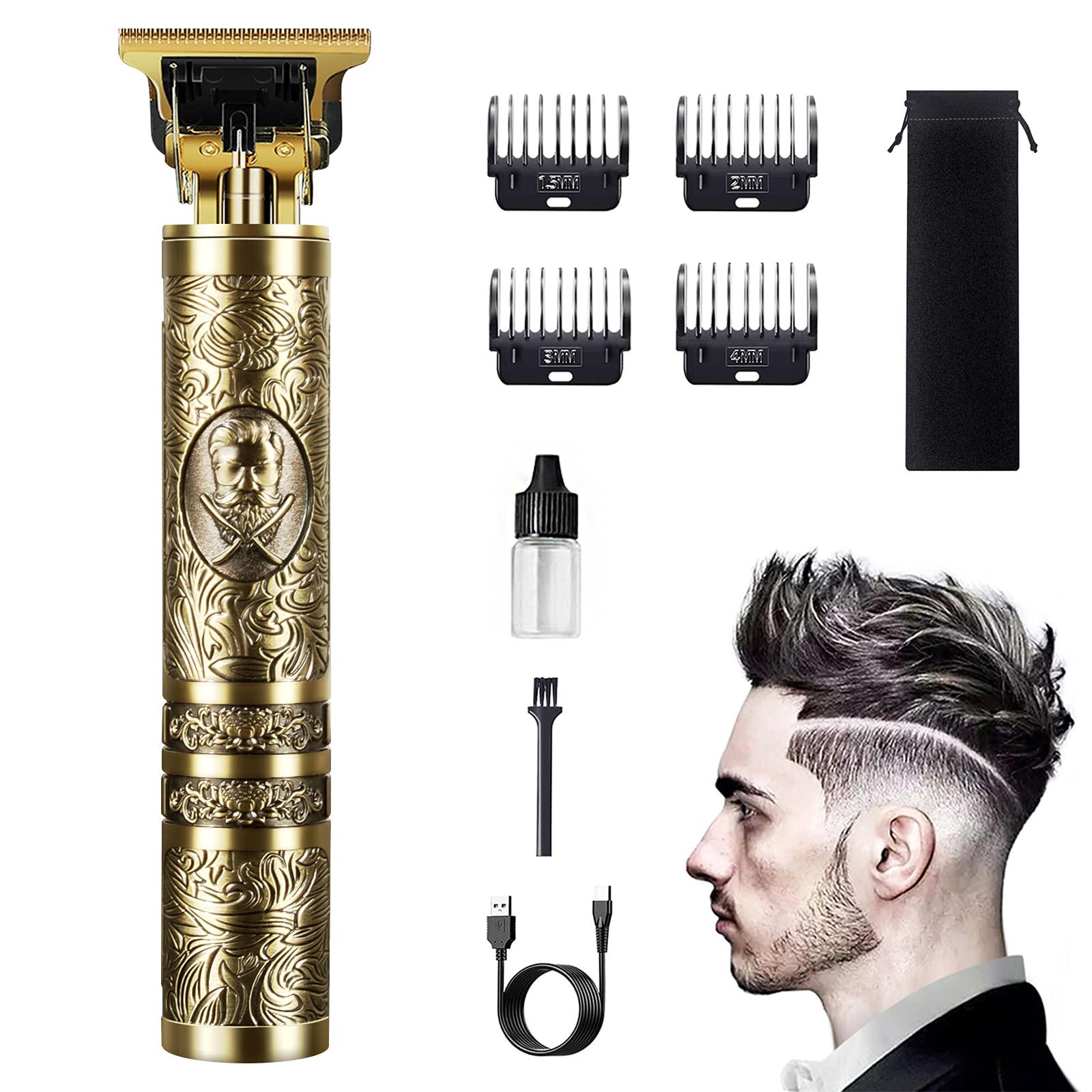 Hair Clippers Men Electric Beard Trimmer Men Rechargeable Sharp