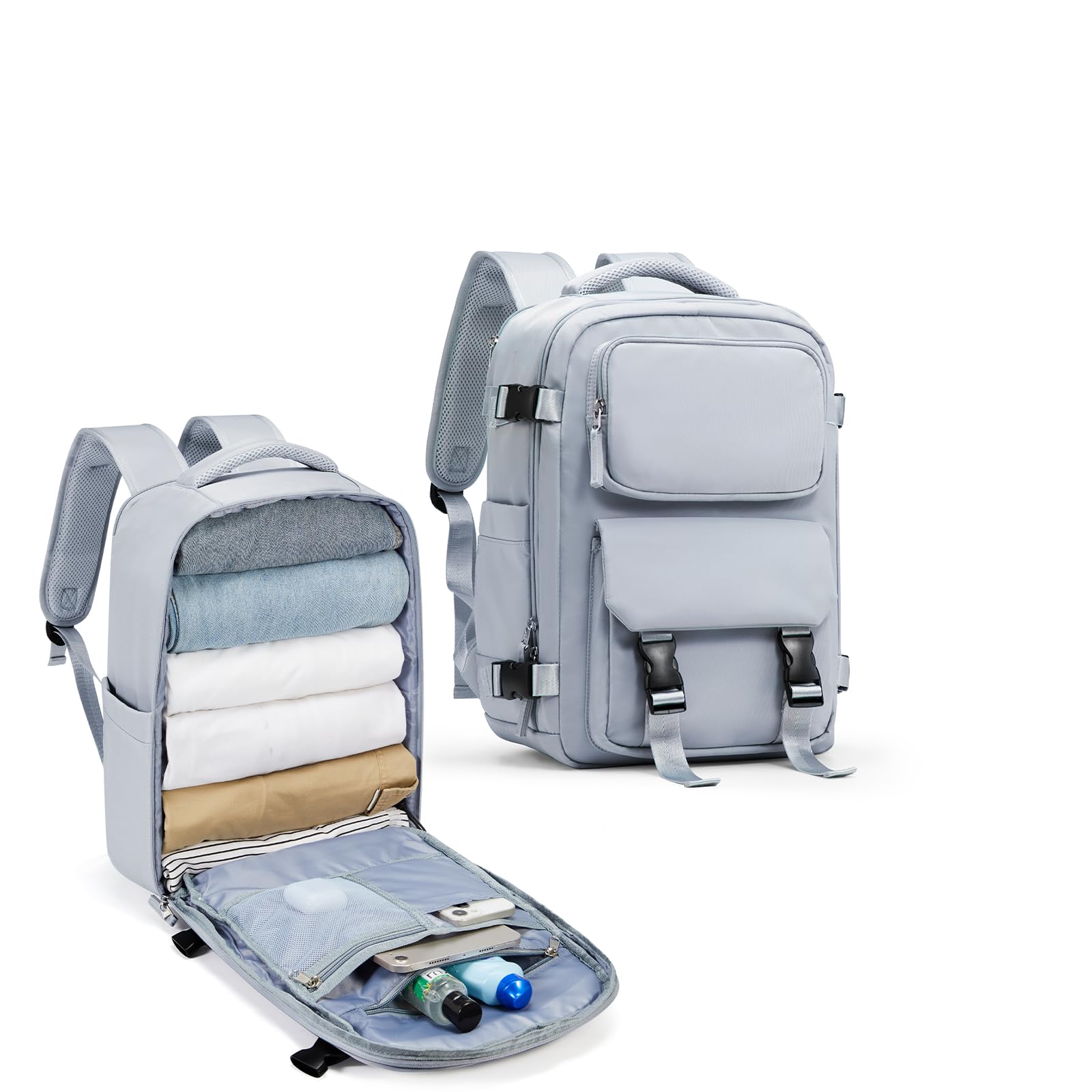 BJLFS Borse da Cabina per Ryanair 40x20x25 Bagaglio a Mano Zaino Borsa Zaino da Viaggio, Zaino da trekking,Zaino Easyjet 45x36x20,Zaino Casual per laptop da 14 pollici per scuola