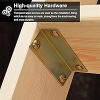 Vista 7 de Escalera para litera de 3 escalones, 4 escalones, 5 escalones, para personas pesadas, escaleras de madera con soporte de ganchos y pies Natural