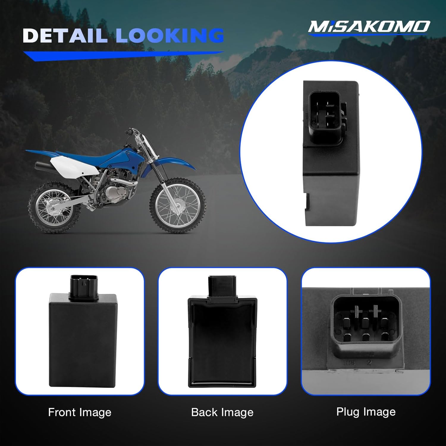 CDI Ignition Box Module Compatible with 2003-2010 2012 2013 Suzuki Dr-Z125 Drz125 Replace# 32900-08G00